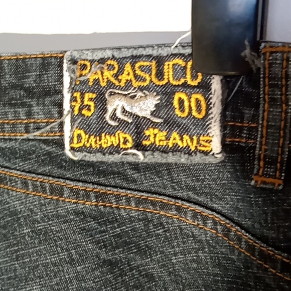 Parasuco Diamond Jeans Low Rise Wide Leg Size 30 Blue W 15" R 8" I 32" - Picture 14 of 15
